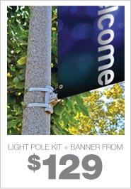 Light Pole Kit + Banner From $129
