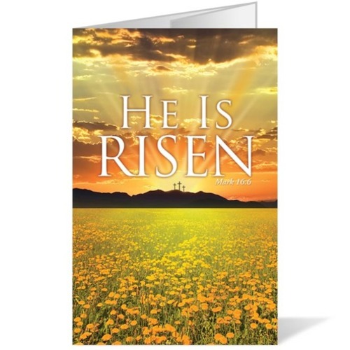 Bulletins, Easter, He is Risen 8.5 x 14, 8.5 x 14