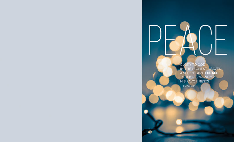 Bulletins, Christmas, Lights of Advent Peace, 8.5 x 14