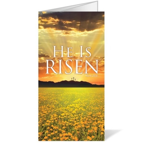 Bulletins, Easter, He is Risen 11 x 17, 11 x 17