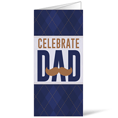 Celebrate Dad Mustache 