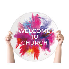 Color Burst Welcome Church 
