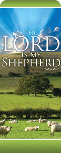 Banners, Nature, Lord My Shepherd, 2'7 x 6'7