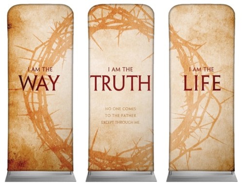 Banners, Easter, I AM The Way , 2'7 x 6'7