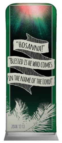 Banners, Easter, Hand Drawn Ribbon Palm Sunday, 2'7 x 6'7