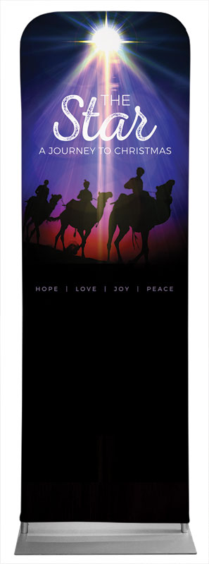 Banners, Christmas, The Star: A Journey to Christmas, 2' x 6'
