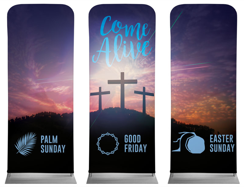 Banners, Easter, Come Alive Easter Journey, 2'7 x 6'7