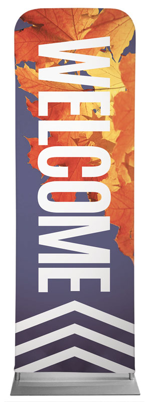 Banners, Fall - General, Chevron Welcome Fall, 2' x 6'