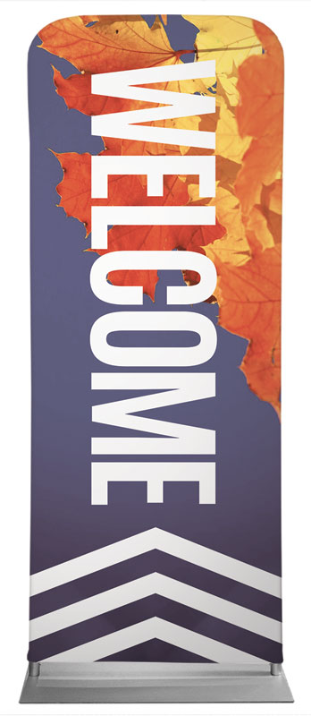 Banners, Fall - General, Chevron Welcome Fall, 2'7 x 6'7