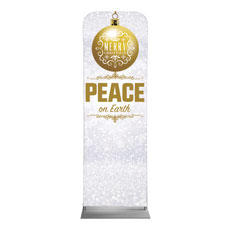 Silver Snow Peace Ornament 