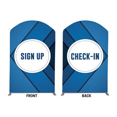 Bold Blue Sign Up Check In 