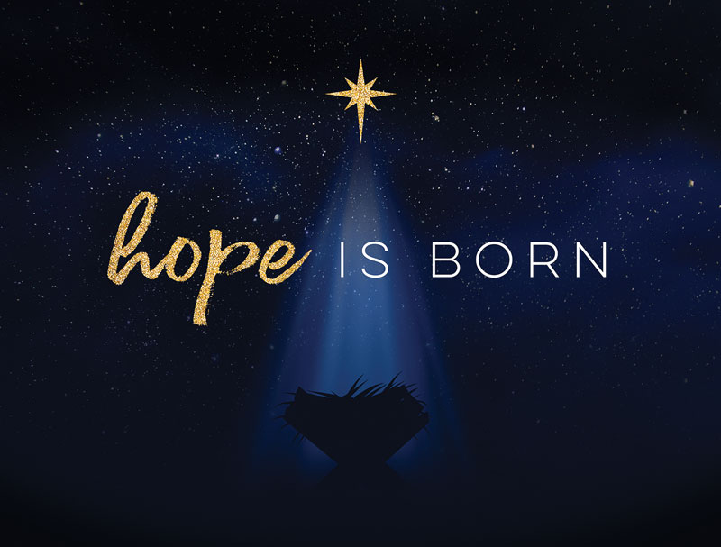 Banners, Christmas, Christmas Star Hope is Born, 9'8 x 7'2
