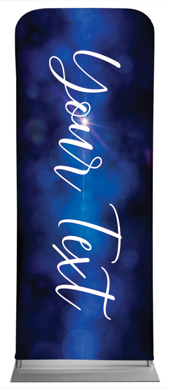 Banners, Christmas, Celebrate Christmas Blue Sparkle Your Text, 2'7 x 6'7