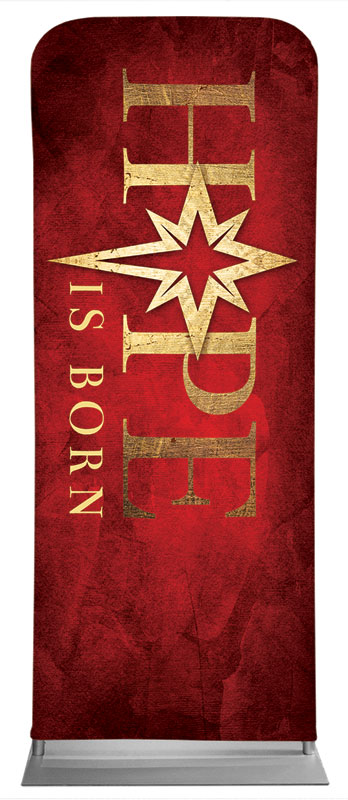 Banners, Christmas, Hope Is Born Star, 2'7 x 6'7