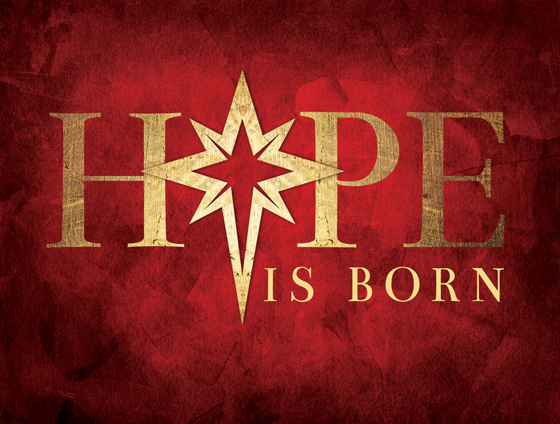 Banners, Christmas, Hope Is Born Star, 9'8 x 7'2