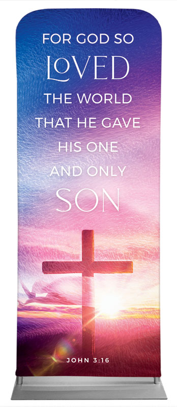 Banners, Easter, Love Easter Colors Scripture, 2'7 x 6'7