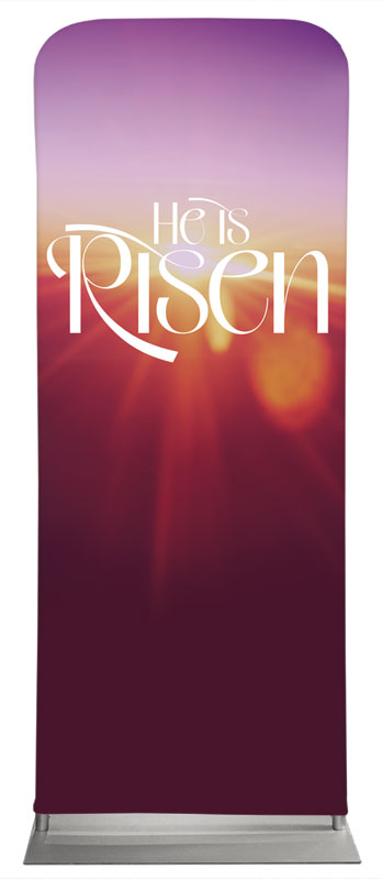Banners, Easter, He Is Risen Light, 2'7 x 6'7