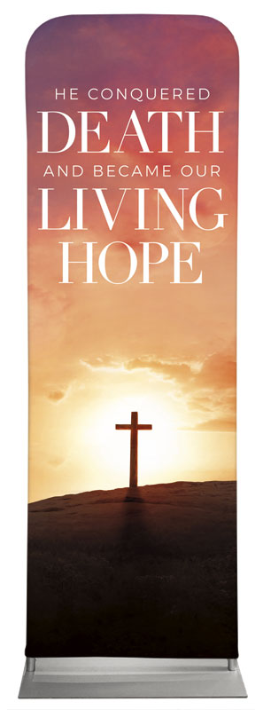 Banners, Easter, Living Hope Sunrise, 2' x 6'