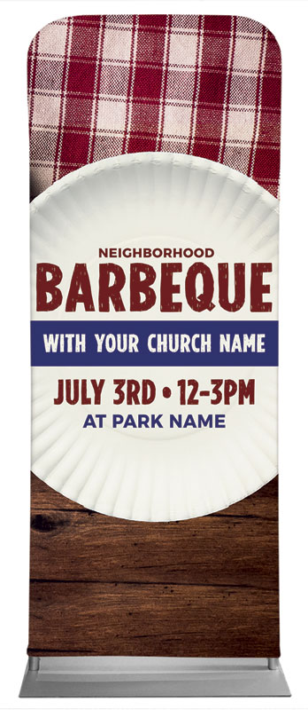 Banners, Summer - General, Barbeque Plate, 2'7 x 6'7