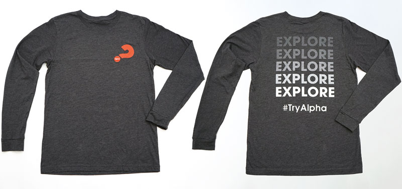 T-Shirts, Alpha, Alpha Explore Long Sleeve T-Shirt Medium, Medium