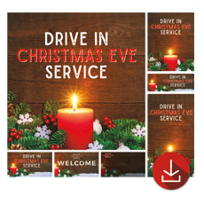 Drive In Christmas Candle 