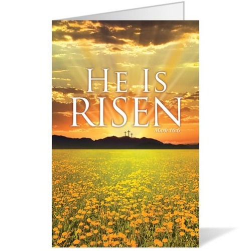 Bulletins, Easter, He is Risen 8.5 x 11, 8.5 x 11
