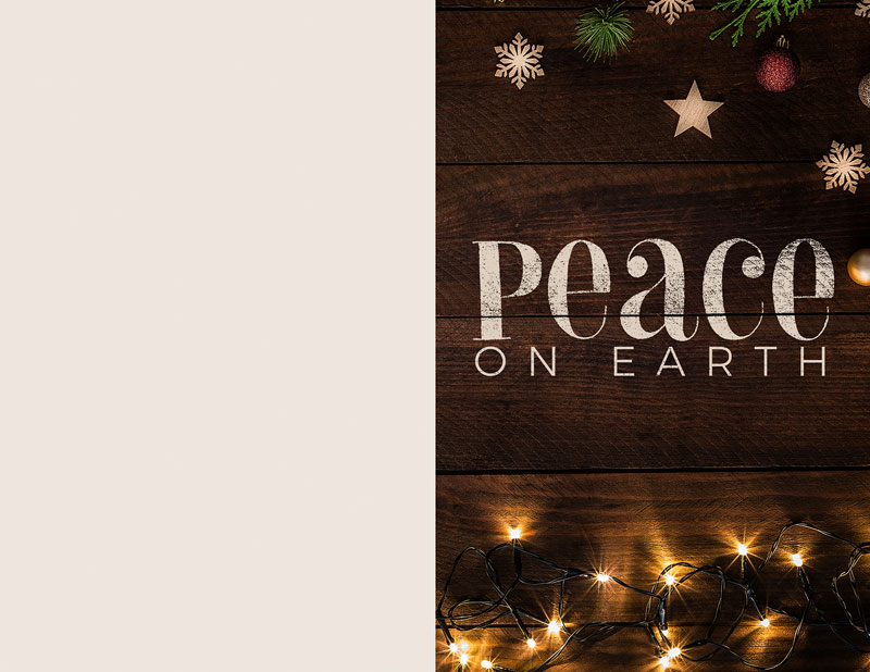 Bulletins, Christmas, Peace On Earth Stars, 8.5 x 11