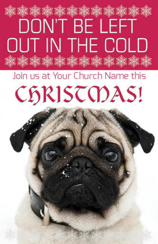 Church Postcards, Christmas, In The Cold, 5.5 X 8.5