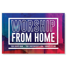 Abstract Worship From Home 
