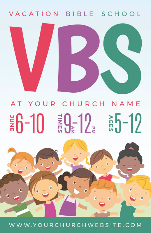 Church Postcards, VBS / Camp, VBS Kids, 5.5 X 8.5