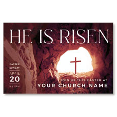 He Is Risen Tomb Cross 