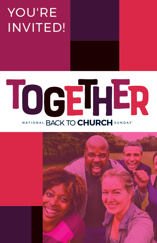 InviteCards, Back To Church Sunday, BTCS Together, 4.25 x 2.75