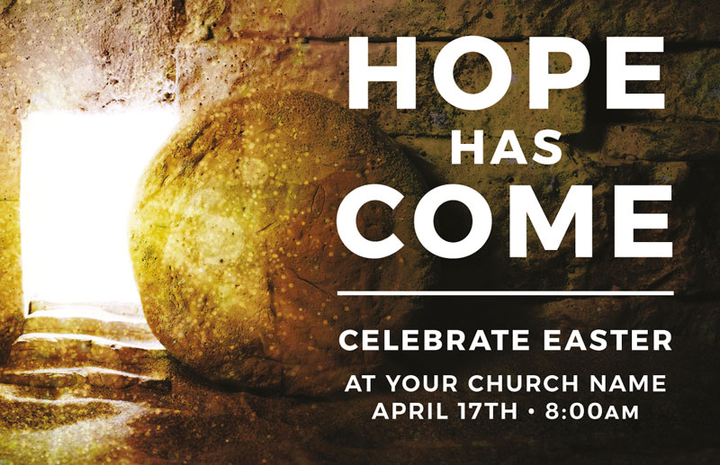 InviteCards, Easter, Hope Has Come Tomb, 4.25 x 2.75