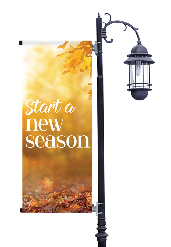 Banners, Fall - General, New Season Flare, 2' x 5'