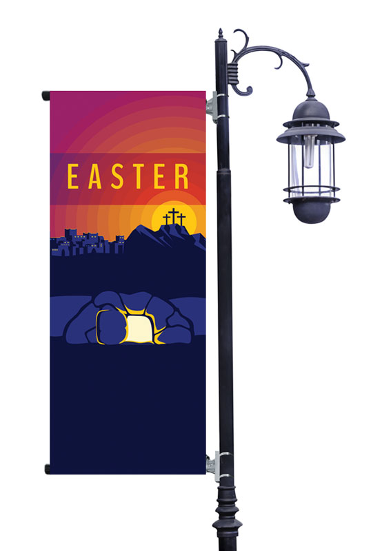 Banners, Easter, Easter Sunday Graphic, 2' x 5'