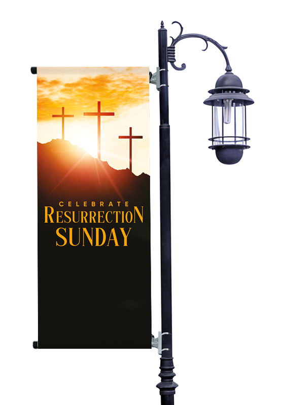 Banners, Easter, Resurrection Sunday, 2' x 5'