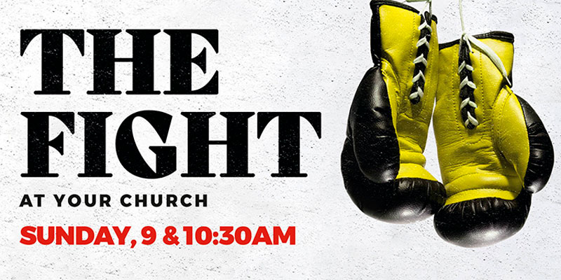 Church Postcards, You're Invited, CMU The Fight Yellow Gloves 2022, 5.5 x 11