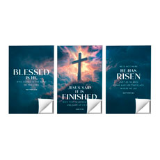 Easter He Is Risen Triptych 