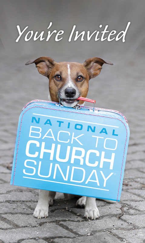 Banners, Back To Church Sunday, Doggone Invited, 4' x 6'7