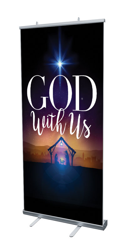 Banners, Christmas, God With Us Advent, 4' x 6'7