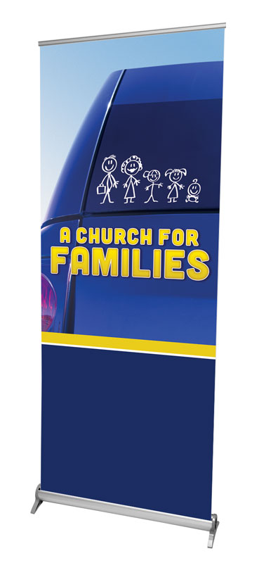 Banners, Humorous, Church for Families , 2'7 x 6'7