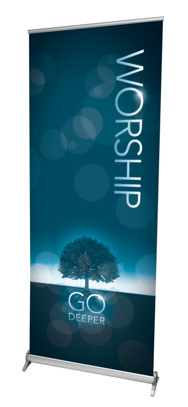 Banners, Ministry, Deeper Roots Worship Vertical, 2'7 x 6'7