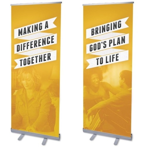 Banners, Inspiration, Ribbon Yellow , 2'7 x 6'7