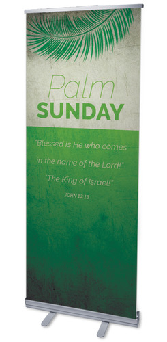 Banners, Easter, Color Block Palm Sunday, 2'7 x 6'7