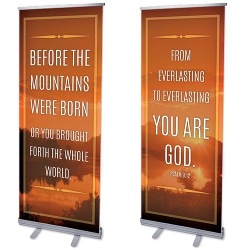 Banners, Scripture, Before The Mountains, 2'7 x 6'7
