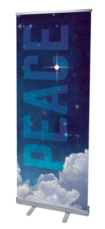 Banners, Christmas, Peace Clouds, 2'7 x 6'7