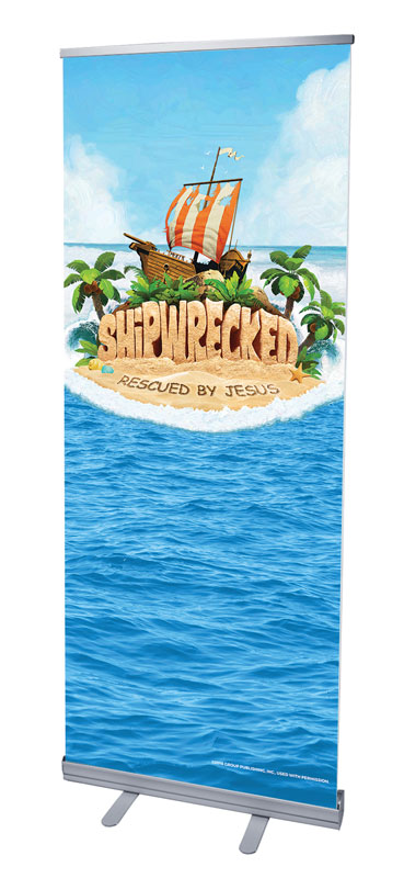Banners, Summer - General, Shipwrecked, 2'7 x 6'7
