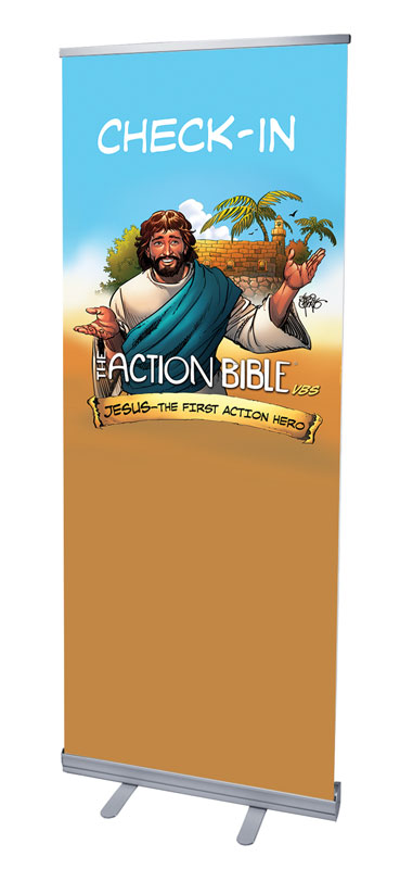 Banners, Summer - General, The Action Bible VBS Check In, 2'7 x 6'7