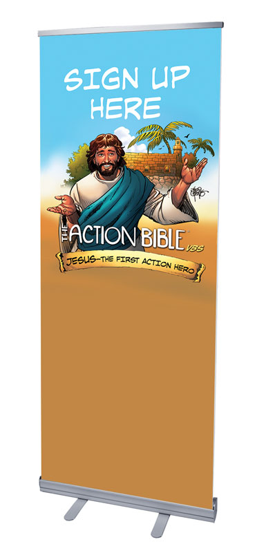 Banners, Summer - General, The Action Bible VBS Sign Up, 2'7 x 6'7