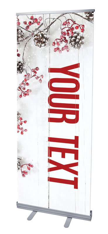 Banners, Christmas, Celebrate Christmas Berries Your Text, 2'7 x 6'7
